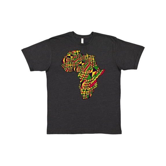 Inktastic African Continent with Pattern-Black History Month T-Shirt