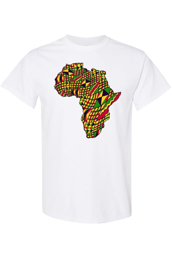 African Continent with Pattern-black History Month T-Shirt