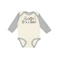 thumbnail image 1 of Inktastic Ahoy It's a Boy Boys Long Sleeve Baby Bodysuit, 1 of 5