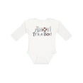 thumbnail image 1 of Inktastic Ahoy It's a Boy Boys Long Sleeve Baby Bodysuit, 1 of 5