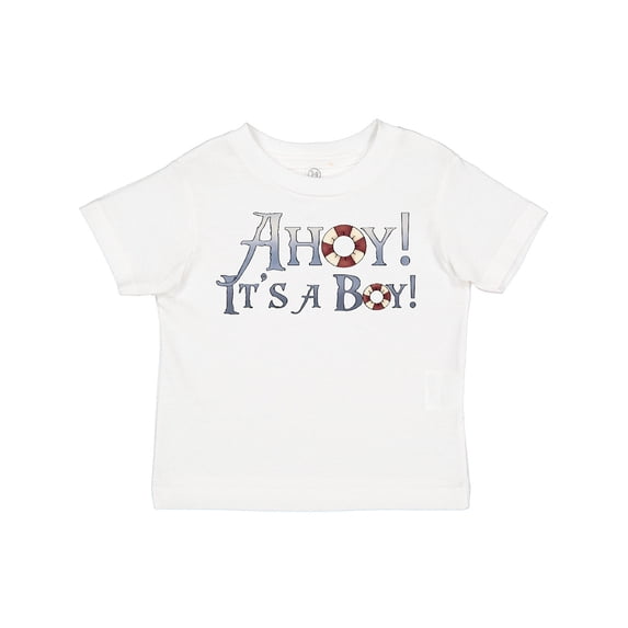 Inktastic Ahoy It's a Boy Boys Toddler T-Shirt