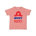 thumbnail image 1 of Inktastic Ahoy Matey, Pirate Hat, Skull and Bones, Pirates Boys or Girls Toddler T-Shirt, 1 of 5