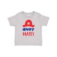 thumbnail image 1 of Inktastic Ahoy Matey, Pirate Hat, Skull and Bones - Red Blue Boys or Girls Baby T-Shirt, 1 of 5