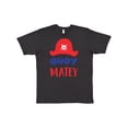 thumbnail image 1 of Inktastic Ahoy Matey, Pirate Hat, Skull and Bones - Red Blue T-Shirt, 1 of 5