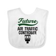 thumbnail image 1 of Inktastic Air Traffic Controller Childs Boys or Girls Baby Bib, 1 of 4