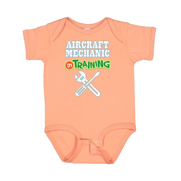 Inktastic Aircraft Mechanic in Training Future Occupation Boys or Girls Baby Bodysuit