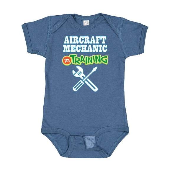 Inktastic Aircraft Mechanic in Training Future Occupation Boys or Girls Baby Bodysuit