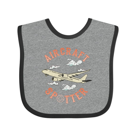Inktastic Aircraft Spotter Plane Lover Boys or Girls Baby Bib