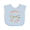 thumbnail image 1 of Inktastic Aircraft Spotter Plane Lover Boys or Girls Baby Bib, 1 of 4