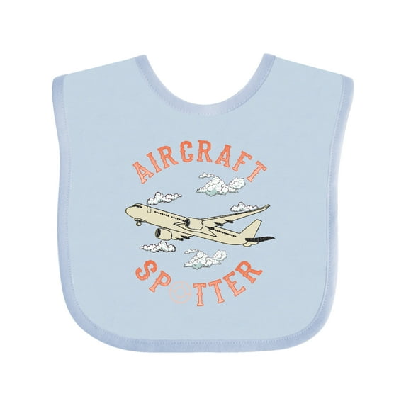 Inktastic Aircraft Spotter Plane Lover Boys or Girls Baby Bib