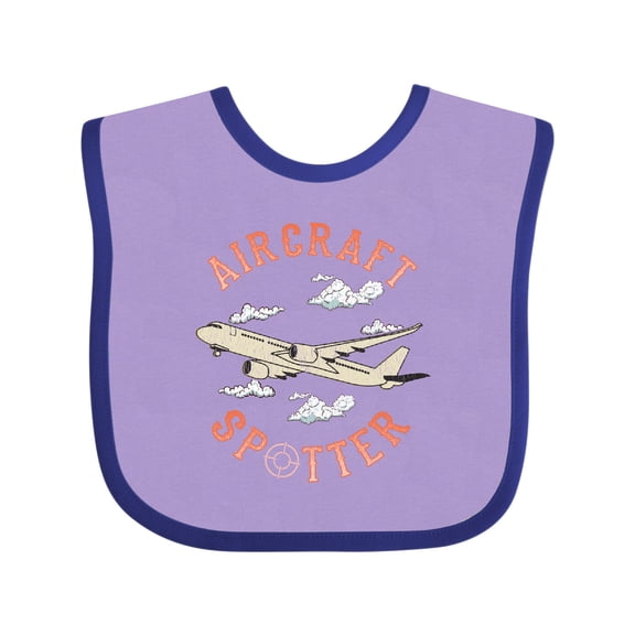 Inktastic Aircraft Spotter Plane Lover Boys or Girls Baby Bib