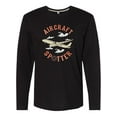 thumbnail image 1 of Inktastic Aircraft Spotter Plane Lover Long Sleeve T-Shirt, 1 of 5