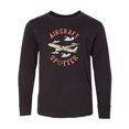 thumbnail image 1 of Inktastic Aircraft Spotter Plane Lover Long Sleeve Youth T-Shirt, 1 of 5