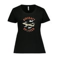thumbnail image 1 of Inktastic Aircraft Spotter Plane Lover Women's Plus Size T-Shirt, 1 of 5