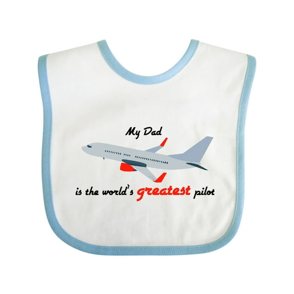 Inktastic Airplane Boys or Girls Baby Bib