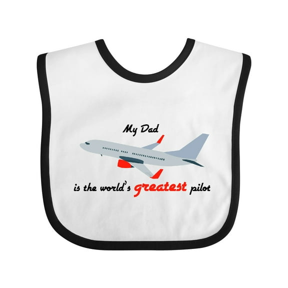Inktastic Airplane Boys or Girls Baby Bib