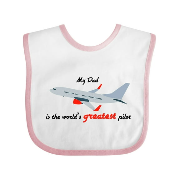 Inktastic Airplane Boys or Girls Baby Bib