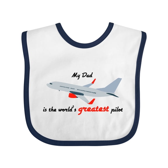 Inktastic Airplane Boys or Girls Baby Bib
