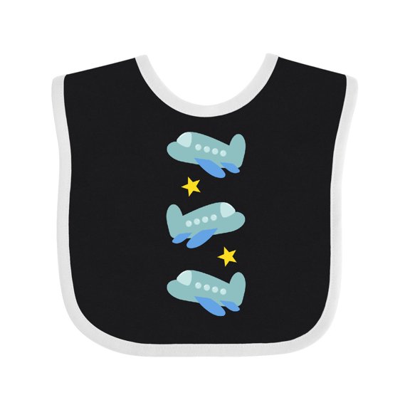 Inktastic Airplane Cute Planes for Boys Boys Baby Bib