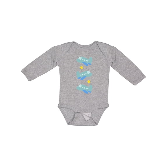 Inktastic Airplane Cute Planes for Boys Boys Long Sleeve Baby Bodysuit