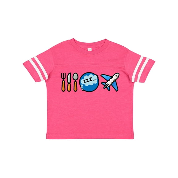 Inktastic Airplane Eat Sleep Fly Boys or Girls Toddler T-Shirt