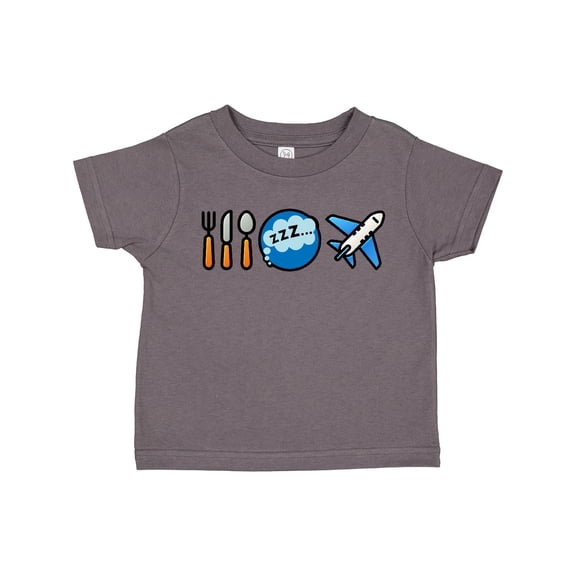 Inktastic Airplane Eat Sleep Fly Boys or Girls Toddler T-Shirt