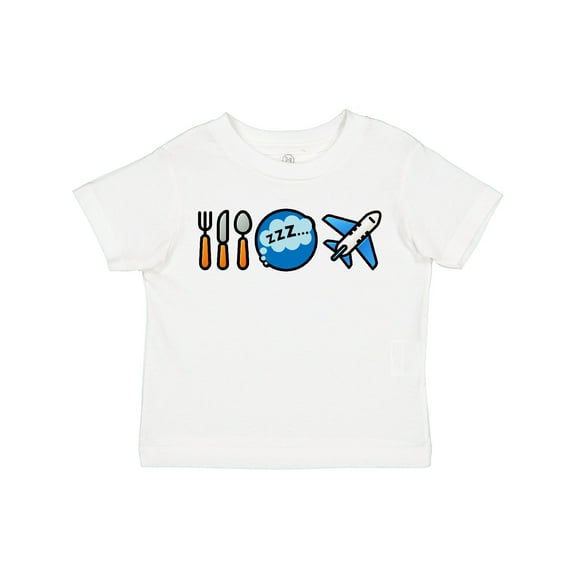 Inktastic Airplane Eat Sleep Fly Boys or Girls Toddler T-Shirt