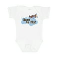 thumbnail image 1 of Inktastic Airplane Future Pilot Born to Fly Boys Baby Bodysuit, 1 of 5