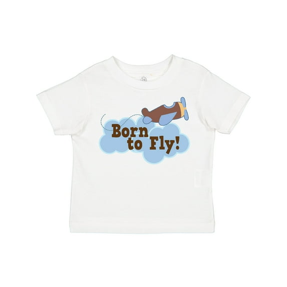 Inktastic Airplane Future Pilot Born to Fly Boys Toddler T-Shirt