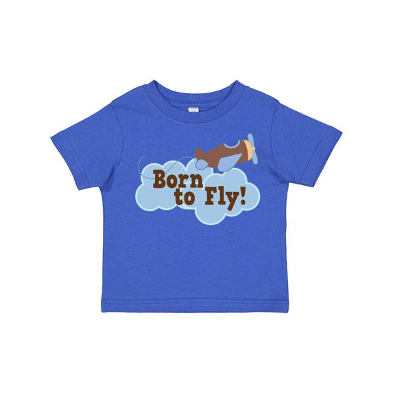 Inktastic Airplane Future Pilot Born to Fly Boys Toddler T-Shirt