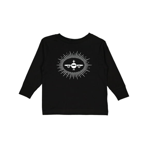 Inktastic Airplane Future Pilot Boys or Girls Long Sleeve Toddler T-Shirt