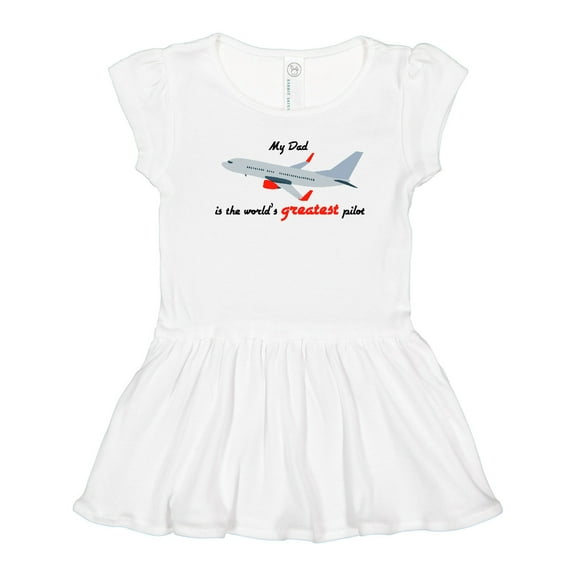 Inktastic Airplane Girls Toddler Dress