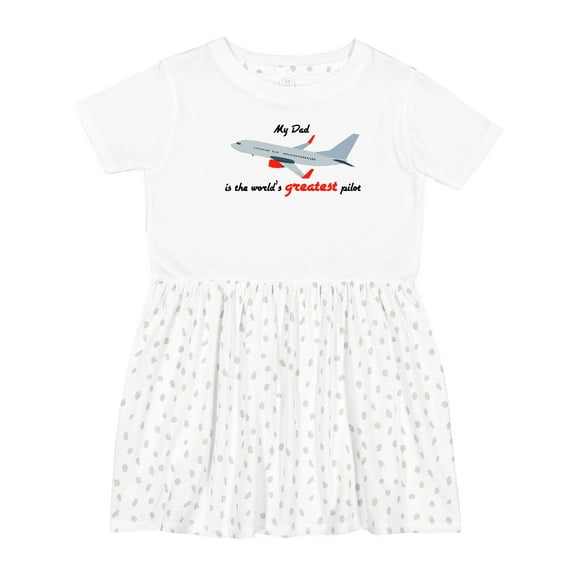 Inktastic Airplane Girls Toddler Dress