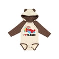 thumbnail image 1 of Inktastic Airplane I Love Planes Boys Long Sleeve Baby Bodysuit, 1 of 5
