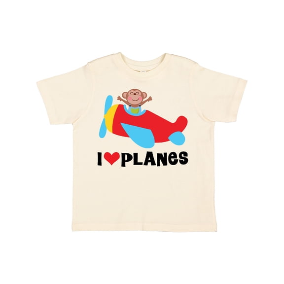 Inktastic Airplane I Love Planes Boys Toddler T-Shirt