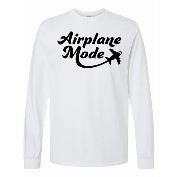 Inktastic Airplane Mode Long Sleeve T-Shirt