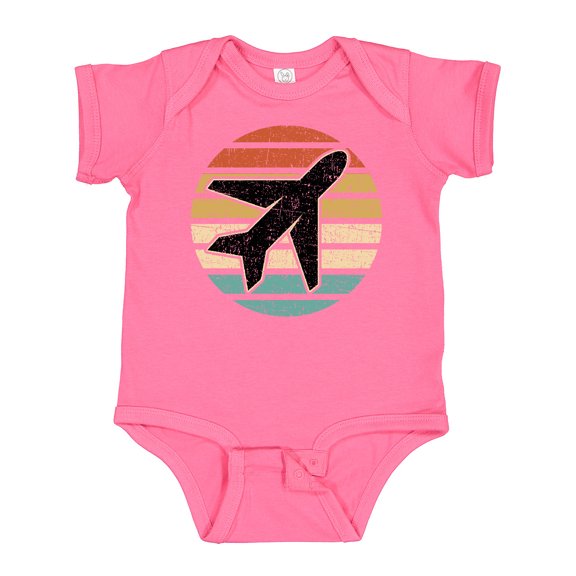Inktastic Airplane Pilot Vintage Sunset Boys or Girls Baby Bodysuit