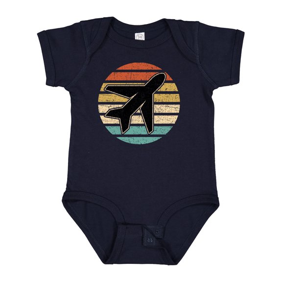 Inktastic Airplane Pilot Vintage Sunset Boys or Girls Baby Bodysuit