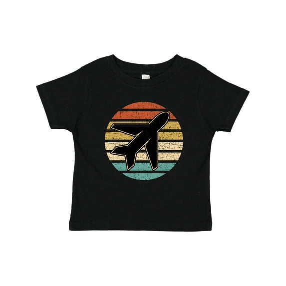 Inktastic Airplane Pilot Vintage Sunset Boys or Girls Toddler T-Shirt