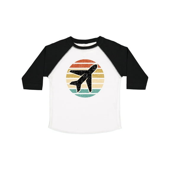 Inktastic Airplane Pilot Vintage Sunset Boys or Girls Toddler T-Shirt