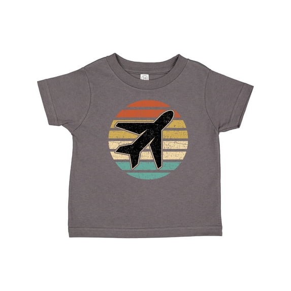 Inktastic Airplane Pilot Vintage Sunset Boys or Girls Toddler T-Shirt