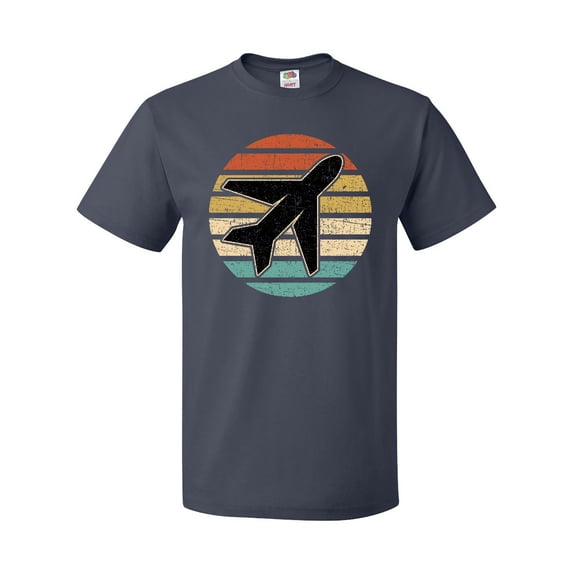 Inktastic Airplane Pilot Vintage Sunset T-Shirt