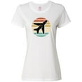 thumbnail image 1 of Inktastic Airplane Pilot Vintage Sunset Women's T-Shirt, 1 of 5