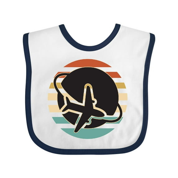 Inktastic Airplane Trip Vintage Travel Boys or Girls Baby Bib