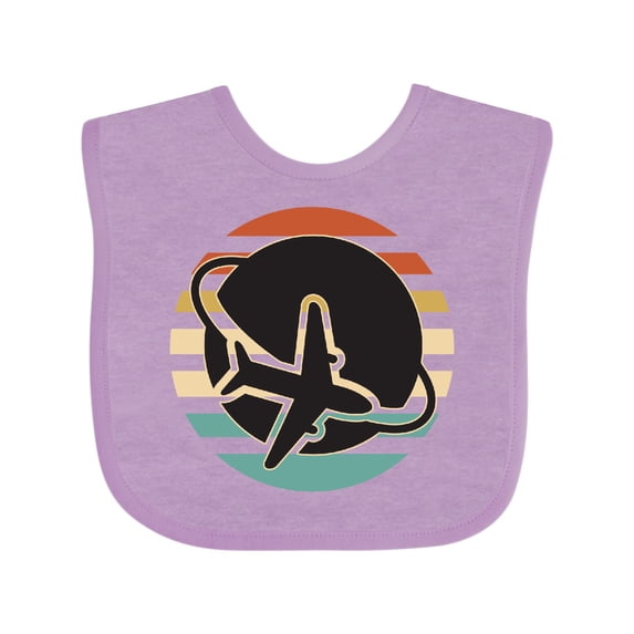 Inktastic Airplane Trip Vintage Travel Boys or Girls Baby Bib