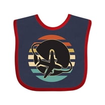 Inktastic Airplane Trip Vintage Travel Boys or Girls Baby Bib