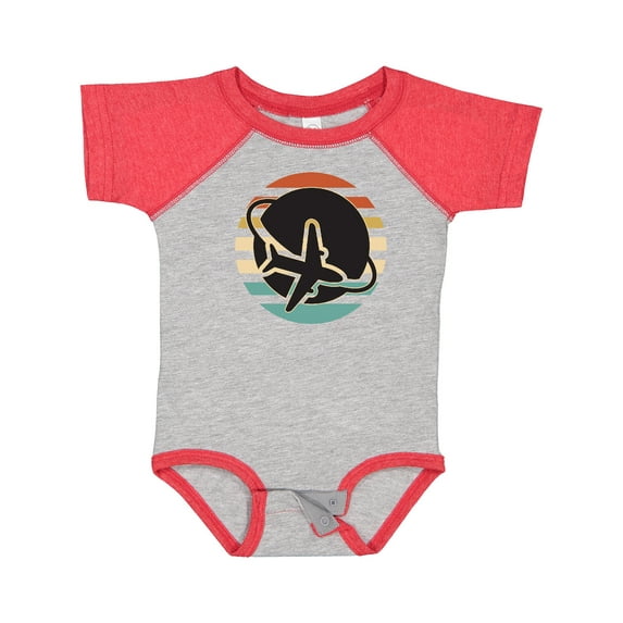 Inktastic Airplane Trip Vintage Travel Boys or Girls Baby Bodysuit