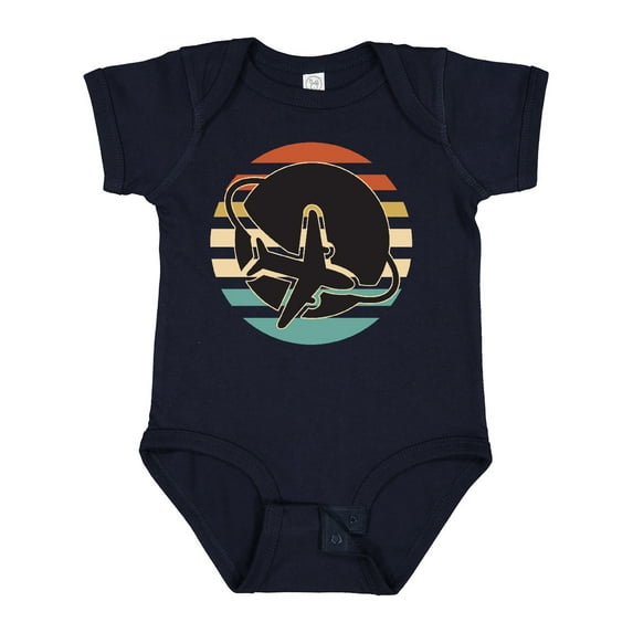 Inktastic Airplane Trip Vintage Travel Boys or Girls Baby Bodysuit