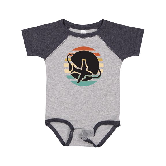 Inktastic Airplane Trip Vintage Travel Boys or Girls Baby Bodysuit