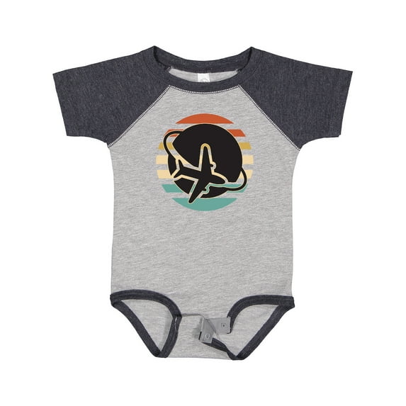 Inktastic Airplane Trip Vintage Travel Boys or Girls Baby Bodysuit